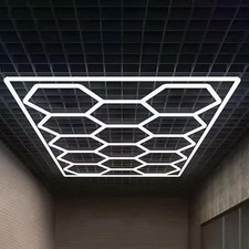 14 x Hexagon LED Deckenleuchte
