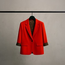 Roter Oversize Blazer –