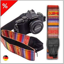 Kameragurt, Schultergurt, Vintage Look, Bunt, für DSLR DSLM 