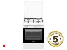 Oranier STK657 Gas Kombi Standherd Weiß Backofen Herd 60cm Küche
