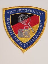 BUNDESKRIMINALAMT BKA TATORTGRUPPE ABZEICHEN POLIZEI PATCH