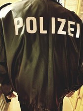 Polizei Lederjacke Größe 58