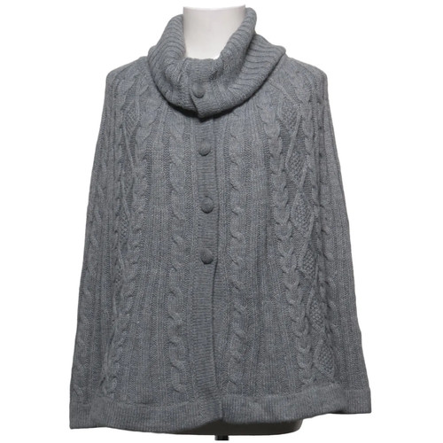 Poncho größe m grau - poncho,, m,