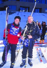 Dia Pierce Brosnan und Peter Fonda 1994 KB-format Fotograf P11-30-1-4