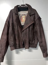 Vintage Lederjacke Echt Leder C&A Gr. 52