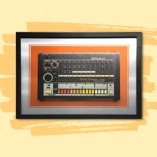 A4 gerahmter Roland TR - 808