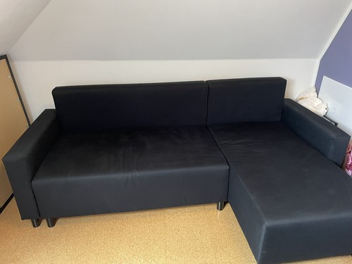 Ikea sofa schwarz schlafsofa - sofa, schwarz,