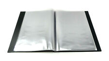 Portfolio Präsentationsmappe ca. 27x32,5cm A4 schwarz 20 Seiten mit Einlage NEU