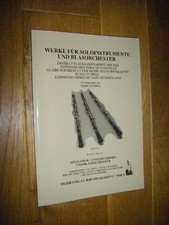 Solo-Oboe/Englischhorn und Blasorchester. Verzeichnis von über 150 Solowerken fü