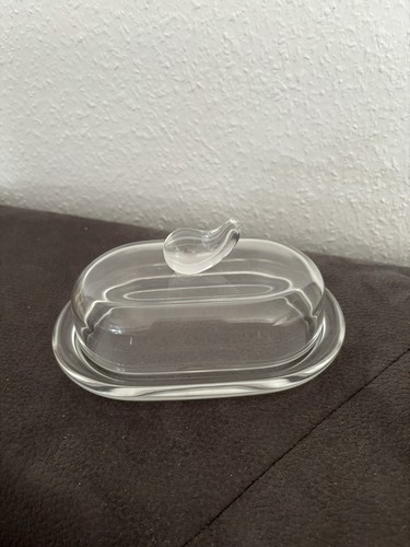 Butterdose aus glass - butterdose,