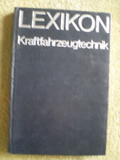 DDR Buch Kraftfahrzeugtechnik für Trabant Barkas MZ Getriebe Glühzündung Reifen