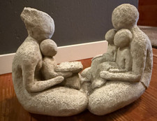 vintage**Skulptur*Die Liebenden*Mutter u. Kind + Vater m. 2 Kindern**Familie*7kg