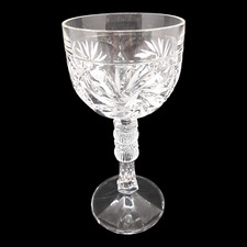Bleikristall Pokal Kelch Schleuderstern Massiv Transparent Vintage Kristall Glas