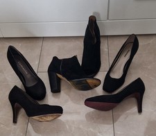 Esprit Graceland Tamaris Pumps Stiefelette 37 Schwarz Echtleder Neuwertig * Top