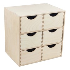 Schubladenbox mit 6 Schubladen