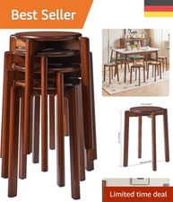 4er Set Walnussbraune