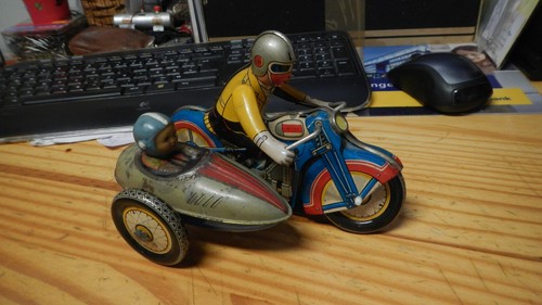 Altes blech spielzeug motorrad - blech,