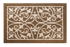 Schmutzfangmatte 90x60 maschinenwaschbar Landhaus Barock Ornamente Fußmatte