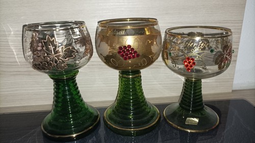 Weingläser mit goldrand - goldrand, +