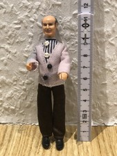 Biegepuppe alt Opa  Lundby?  für Puppenstube Puppenhaus 