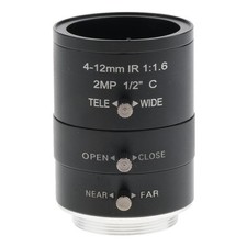 Varifocal 4-12mm 1/2 "6 C Mount Manuelle Iris-Objektiv NEW