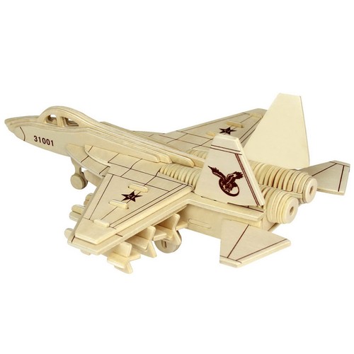 3d holzbausatz flugzeug - j-31,