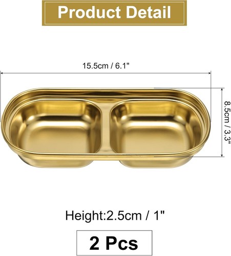 Stück edelstahl schale dipp - 2,
