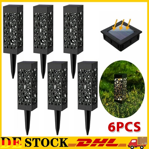 6stk led solarleuchte außen - led,