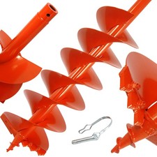 Ø 200mm 800 mm Profi Erdlochbohrer Erdbohrer Erdaufbereiter Bohrer Pfahlbohrer