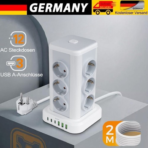 Fach steckdosenleiste tower - 12,