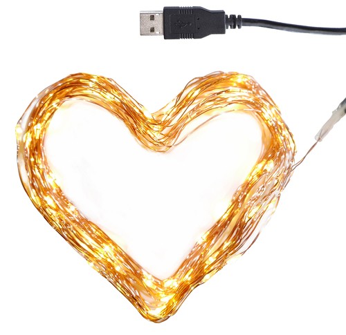 Mini lichterkette mit usb 100 - mini-lichterkette,