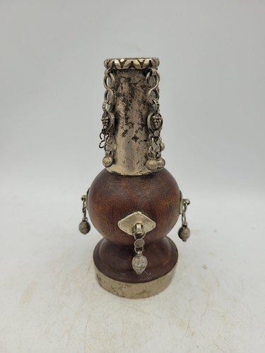 Holz gefäß vase mit - vase,