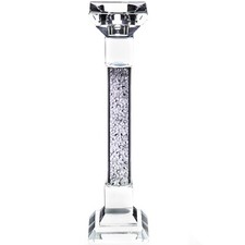 Kerzenleuchter Kerzenständer Kristall Jugendstil Antik Barock  Glas  Höhe 24cm