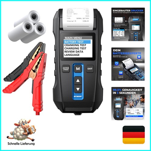 Topdon bt300p batterietester - topdon,