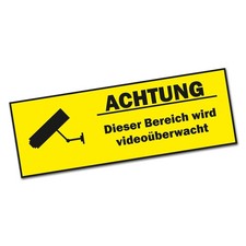 Aufkleber "Achtung