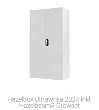 Growbox Komplettset!!Hazelbox Ultrawhite 2024 Inklusive Hazelbeam 3+Zubehör Top