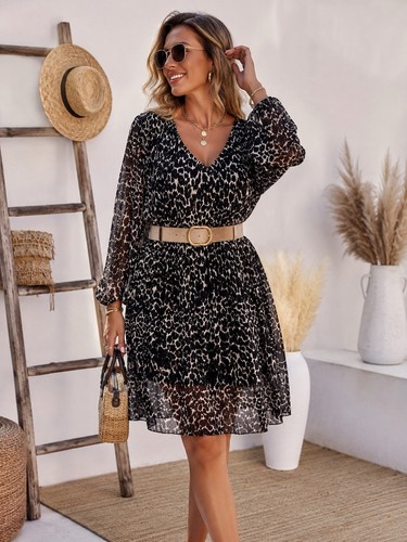 Boho leo midi kleid - boho, oversize