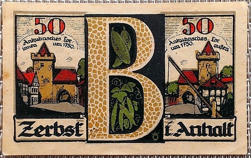 Notgeld pfennig zerbst i - notgeld:,