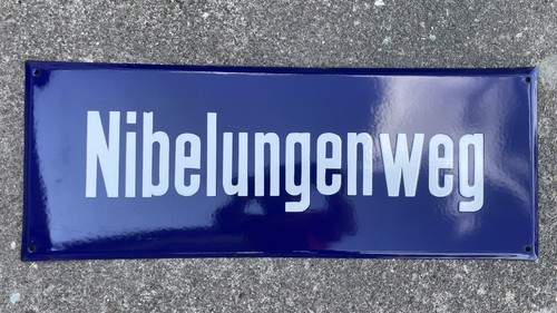 Nibelungenweg emailleschild - ,,