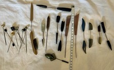 Hutnadel antik lang Art Deco