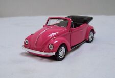 VW Käfer Cabrio Volkswagen Welly Pink Metall Modellauto aus Sammlung Auto PKW ..