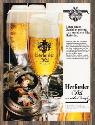 Herforder pils reklame - pils,