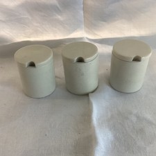 3 x Creme Keramik Mini