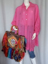 Hippie Tunika Bluse Oversized