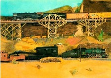 014M-Ansichtskarte H0-Heimanlage Schubert Freital Free Valley Rail oad Eigenbau