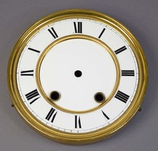 Altes feines Email Zifferblatt f Regulator Wanduhr Uhrmacher clock dial