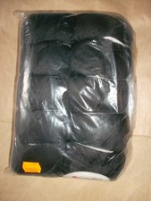 NEU 10 Knäule Garn Wolle Strickgarn Marke Gedifra "Pima" Baumwolle schwarz 500 g