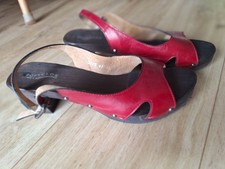 Rote Softclox Slingpumps, Gr