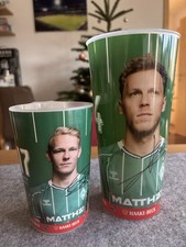 2x Werder Bremen Becher 0,5