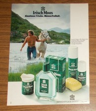 Seltene Werbung vintage SIR IRISCH MOOS After Shave Balsam Lotion Deo #6 1985